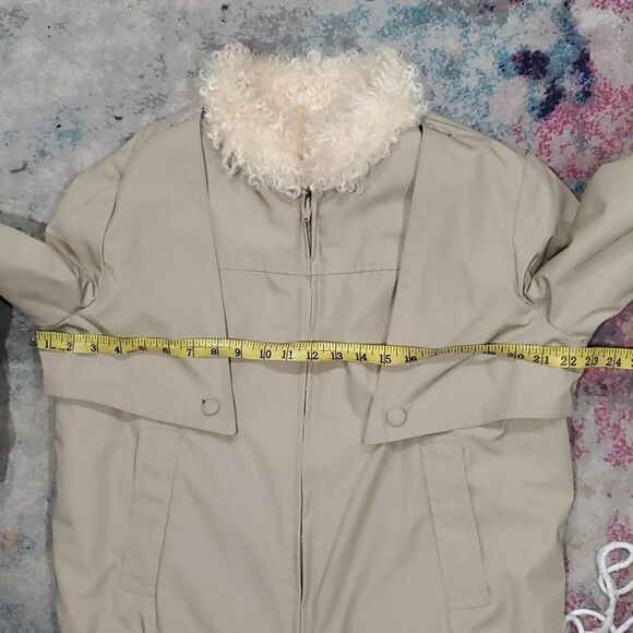 Vintage Reversible Genuine Curly Lamb Fur Coat Size 8 or M - Picture 16 of 16